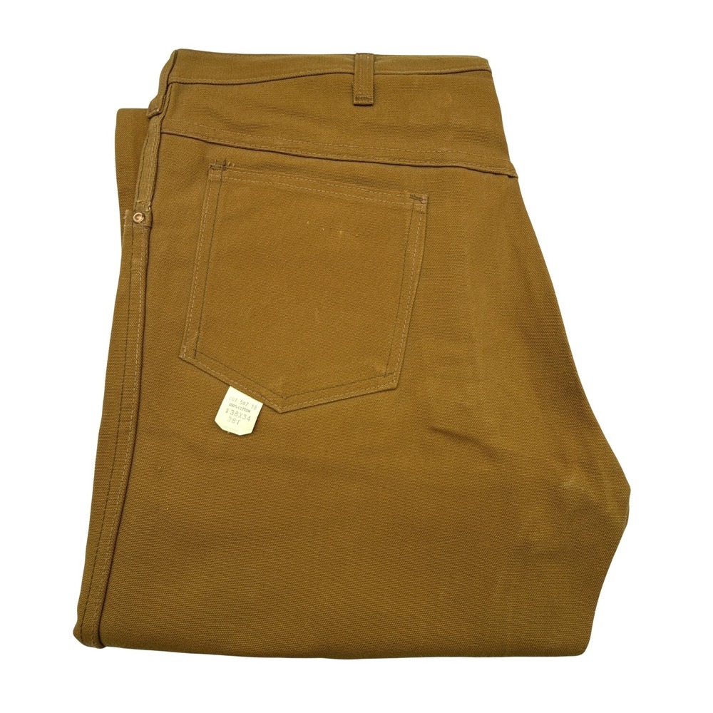 Vintage Carhartt Canvas Duck Pants Mens‎ 38x34 381 Brown NWT NOS
